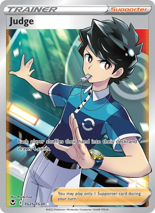 Arbitro Tempesta Argentata carta Pokémon italiana TG