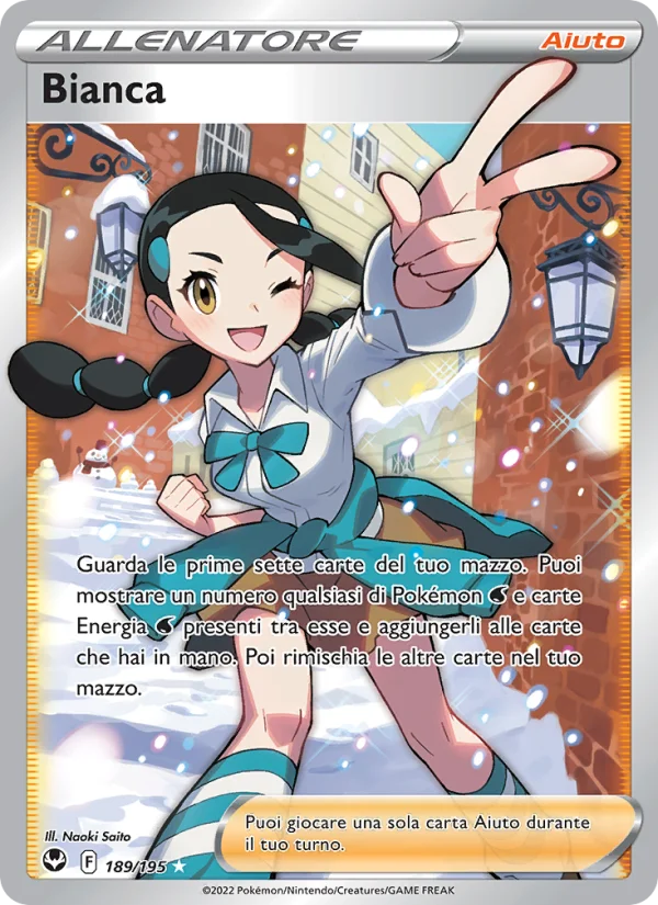 Bianca Tempesta Argentata carta Pokémon italiana UR