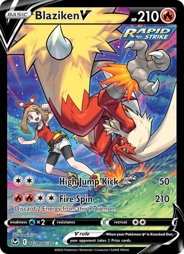Blaziken V Tempesta Argentata carta Pokémon italiana
