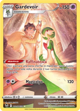Gardevoir Tempesta Argentata carta Pokémon italiana TG