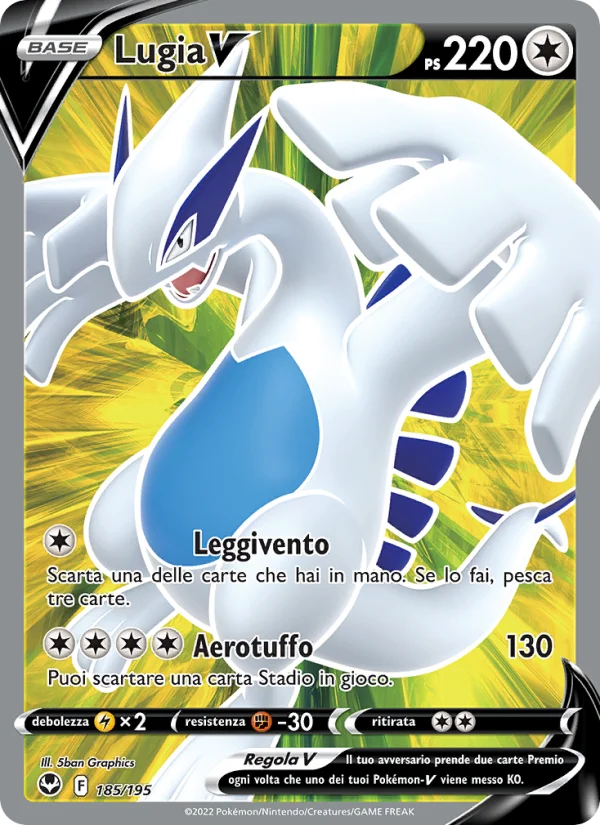 Lugia V Tempesta Argentata carta Pokémon italiana UR