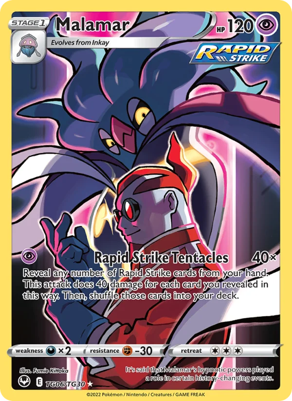 Malamar Tempesta Argentata carta Pokémon italiana