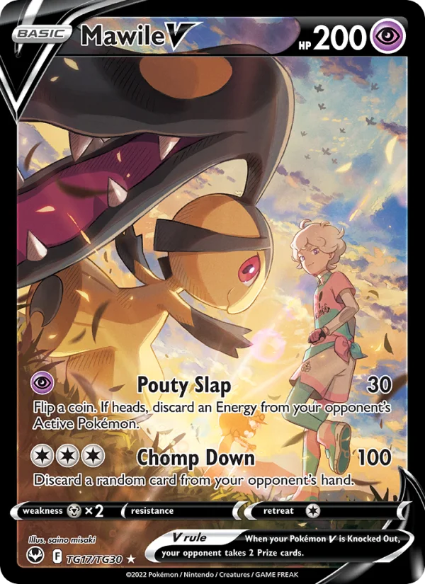 Mawile V Tempesta Argentata carta Pokémon italiana TG