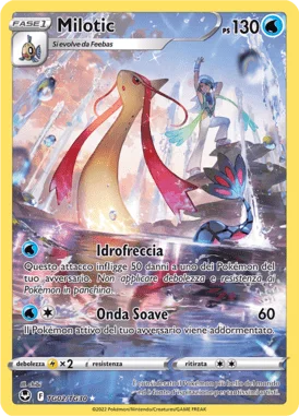 Milotic Tempesta Argentata carta Pokémon italiana