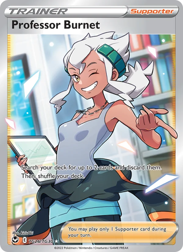 Professoressa Magnolia Tempesta Argentata carta Pokémon italiana TG