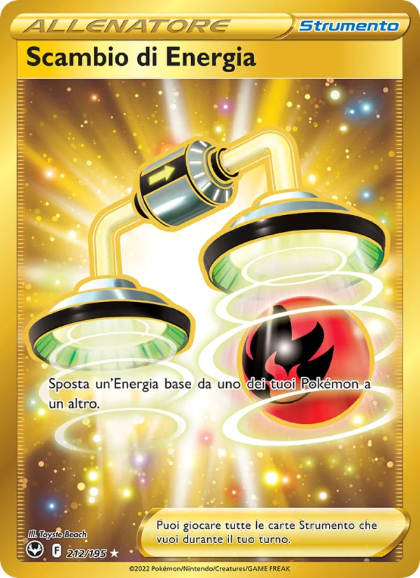 Scambio di Energia Tempesta Argentata carta Pokémon italiana HR