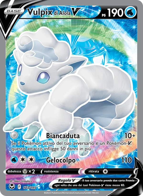 Vulpix di Alola V Tempesta Argentata carta Pokémon italiana UR