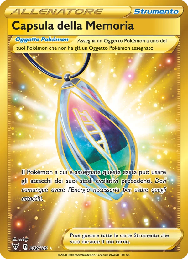 Capsula della Memoria Voltaggio Sfolgorante carta Pokémon italiana HR
