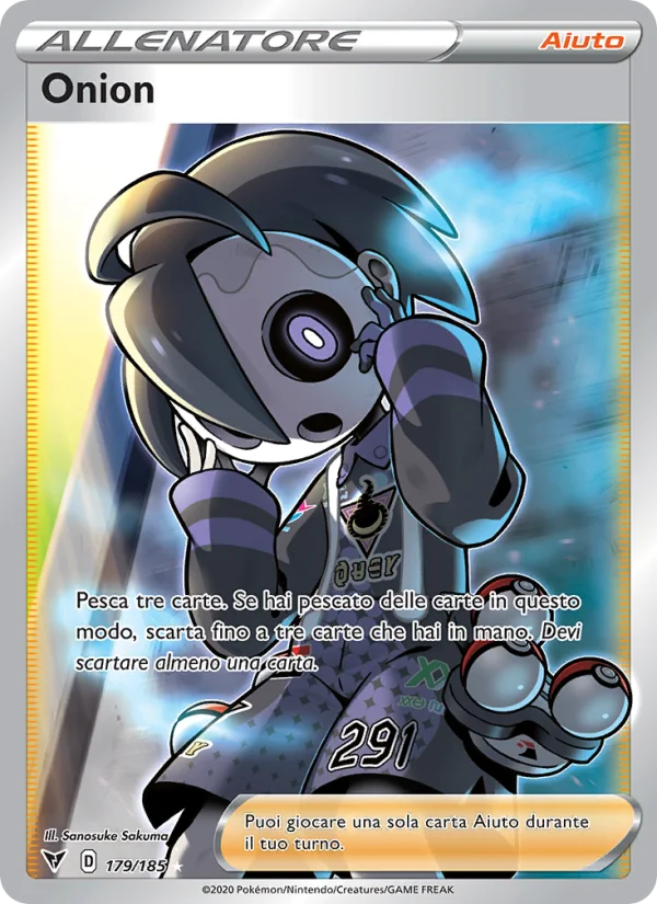 Onion Voltaggio Sfolgorante carta Pokémon italiana UR