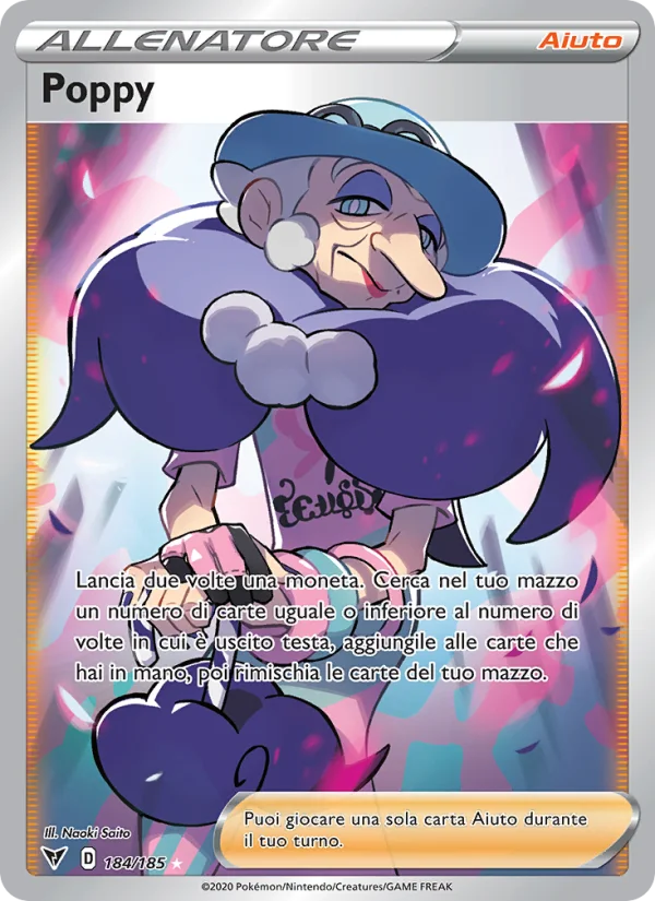 Poppy Voltaggio Sfolgorante carta Pokémon italiana UR