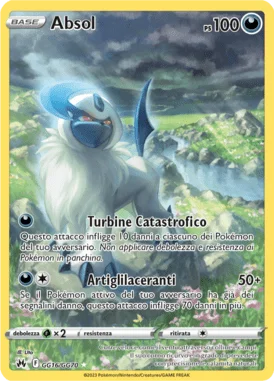 Absol Zenit Regale carta Pokémon italiana