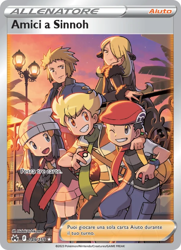 Amici a Sinnoh Zenit Regale carta Pokémon italiana UR
