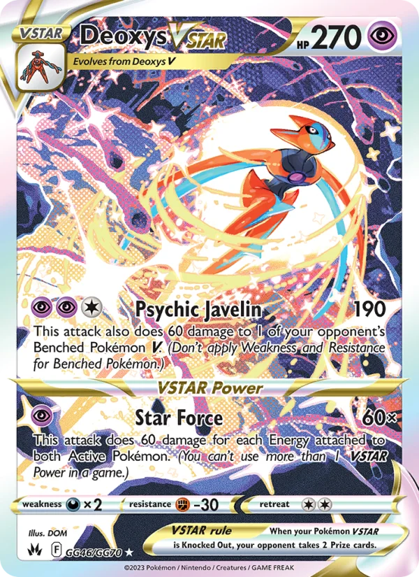 Deoxys V ASTRO Zenit Regale carta Pokémon italiana GG