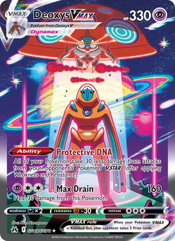 Deoxys VMAX Zenit Regale carta Pokémon italiana GG