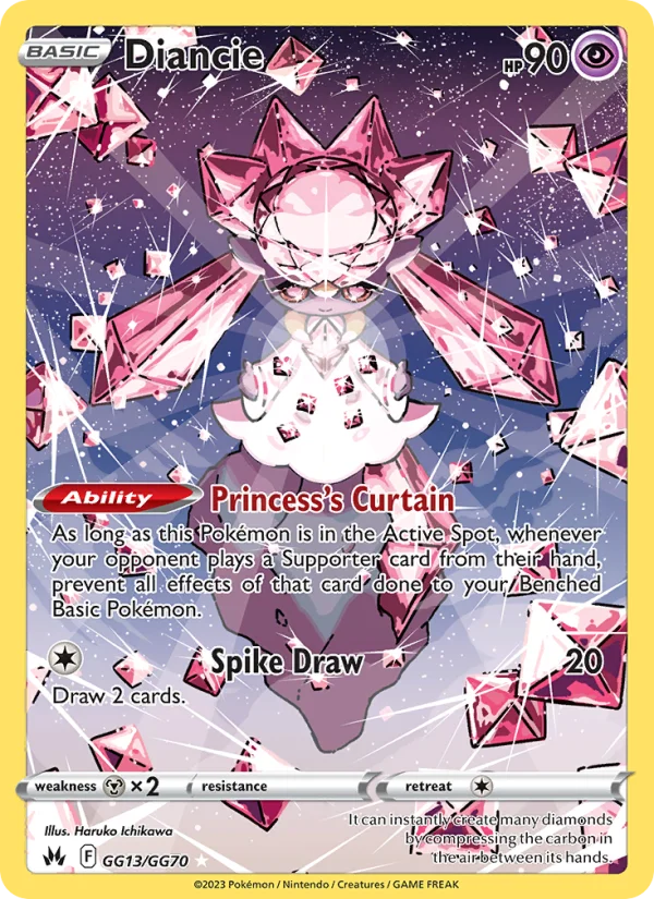 Diancie Zenit Regale carta Pokémon italiana GG