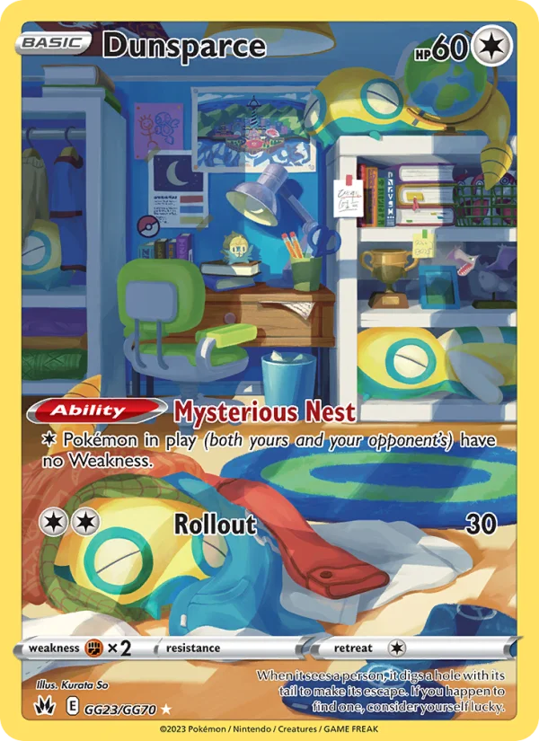 Dunsparce Zenit Regale carta Pokémon italiana GG