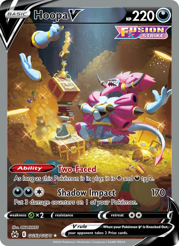 Hoopa V Zenit Regale carta Pokémon italiana GG