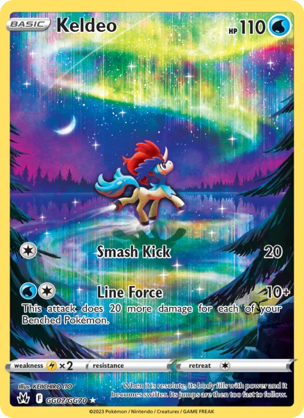 Keldeo Zenit Regale carta Pokémon italiana GG