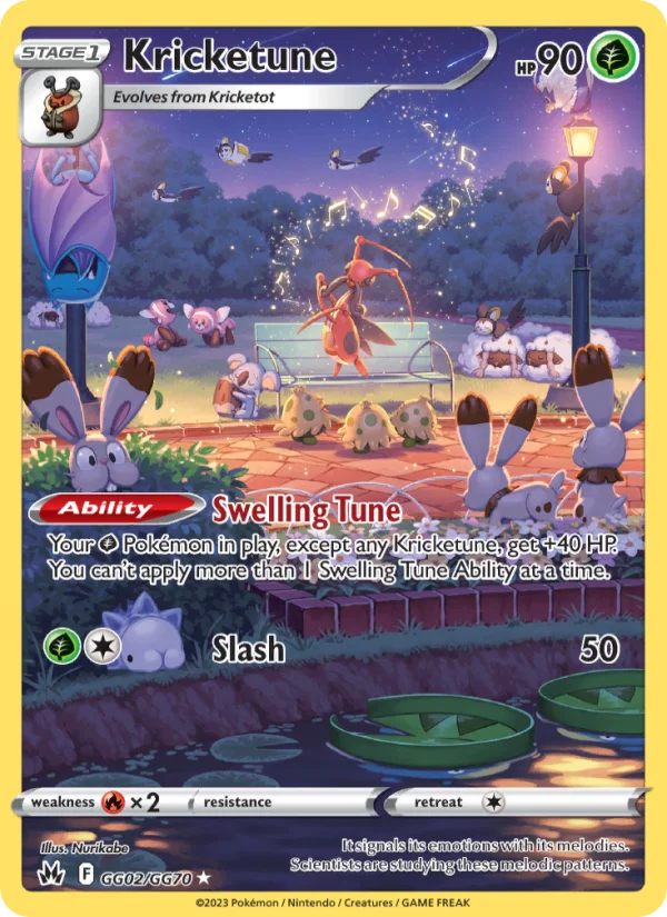 Kricketune Zenit Regale carta Pokémon italiana GG