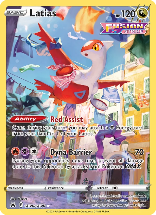Latias Zenit Regale carta Pokémon italiana GG