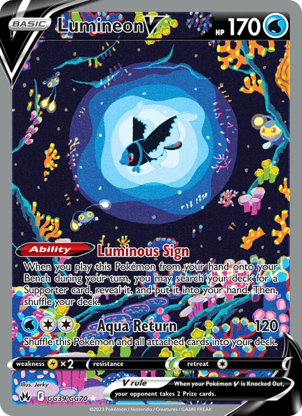 Lumineon V Zenit Regale carta Pokémon italiana GG
