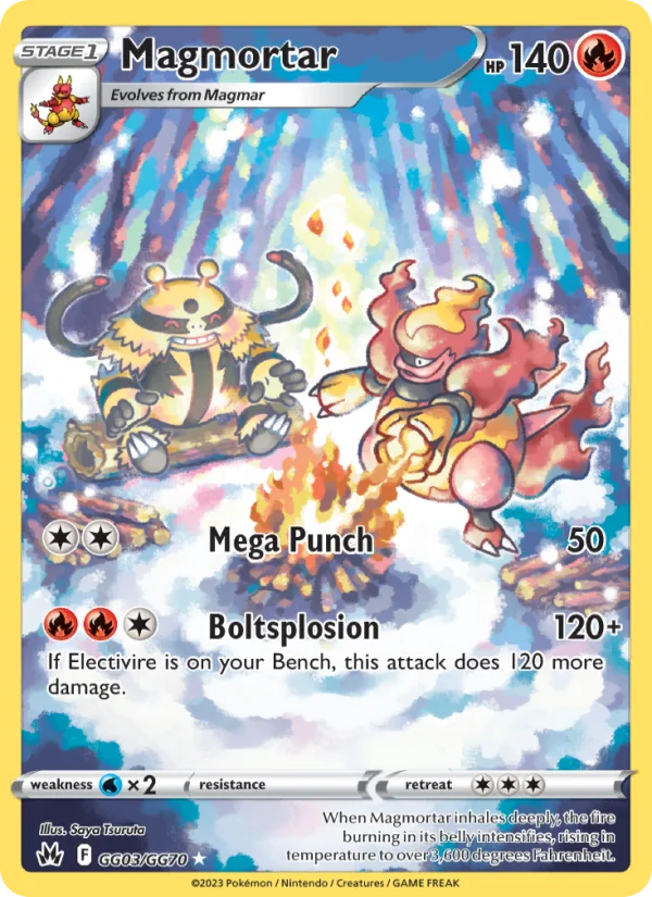 Magmortar Zenit Regale carta Pokémon italiana GG