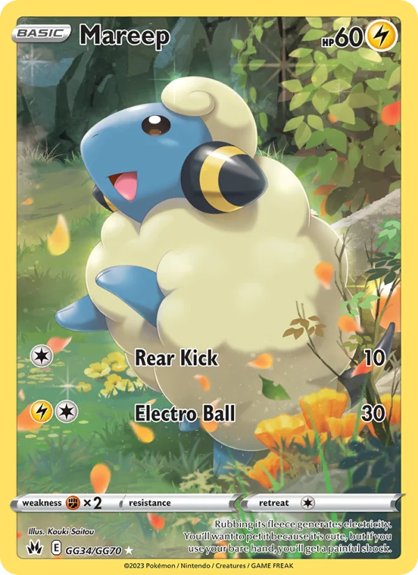Mareep Zenit Regale carta Pokémon italiana GG