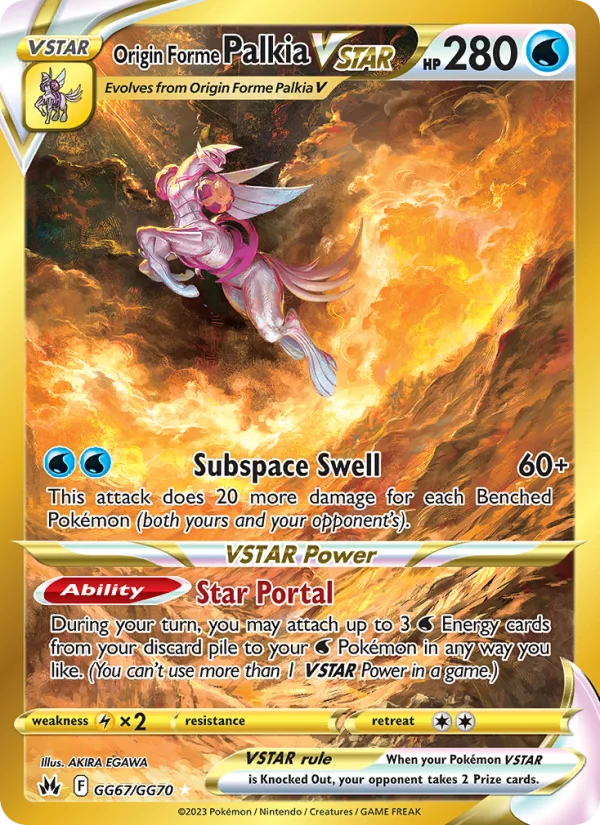 Palkia Originale V ASTRO Zenit Regale carta Pokémon italiana GG