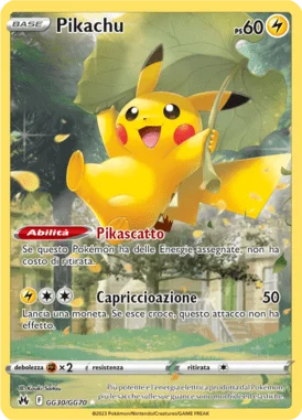 Pikachu Zenit Regale carta Pokémon italiana GG