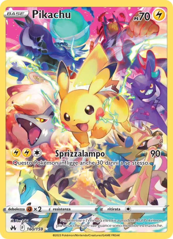 Pikachu Zenit Regale carta Pokémon italiana HR