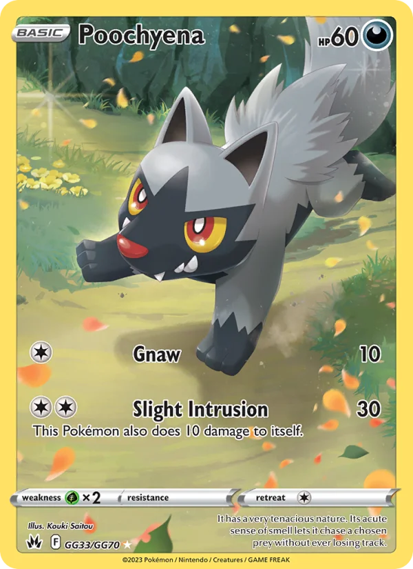 Poochyena Zenit Regale carta Pokémon italiana GG