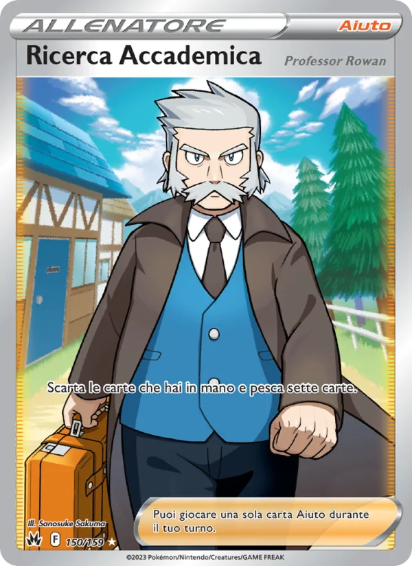 Ricerca Accademica - Professor Rowan Zenit Regale carta Pokémon italiana UR