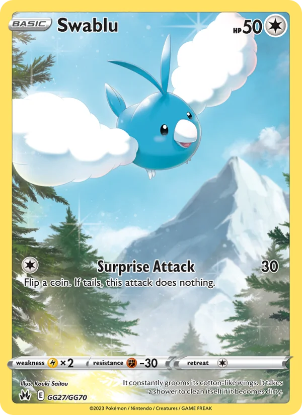 Swablu Zenit Regale carta Pokémon italiana GG