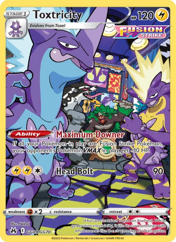 Toxtricity Zenit Regale carta Pokémon italiana GG