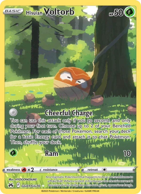 Voltorb di Hisui Zenit Regale carta Pokémon italiana GG