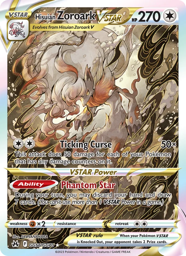 Zoroark di Hisui V ASTRO Zenit Regale carta Pokémon italiana GG